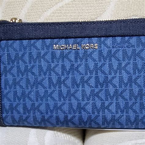 michael kors denim bag ebay|Michael Kors denim wallet.